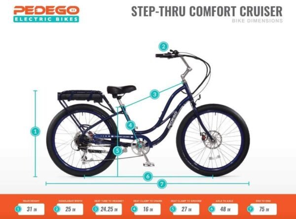 Pedego Comfort Cruiser, Step Thru Electric Bike